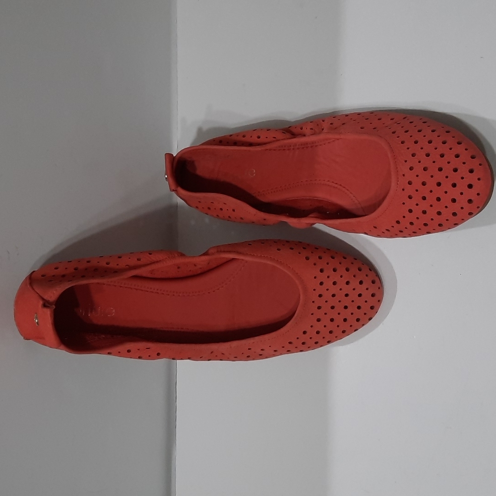 NURTURE salmon pink eyelet flats SZ 9.5M - Picture 10 of 12